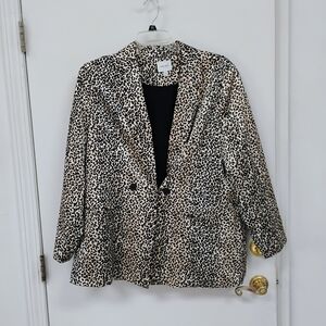 Nine West Animal Print Blazer